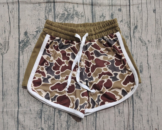 Pre order girl's camo shorts
