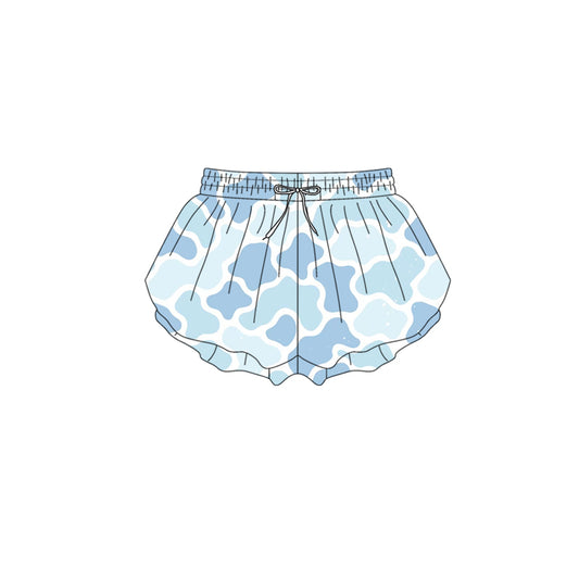 Pre order blue camo athletic girl shorts