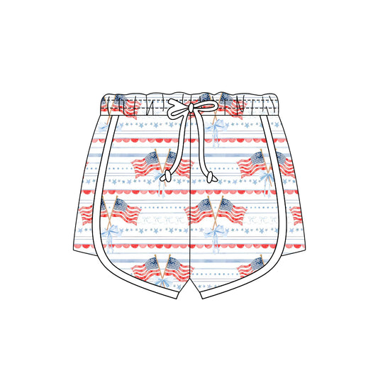 Pre order 4th of july girl shorts