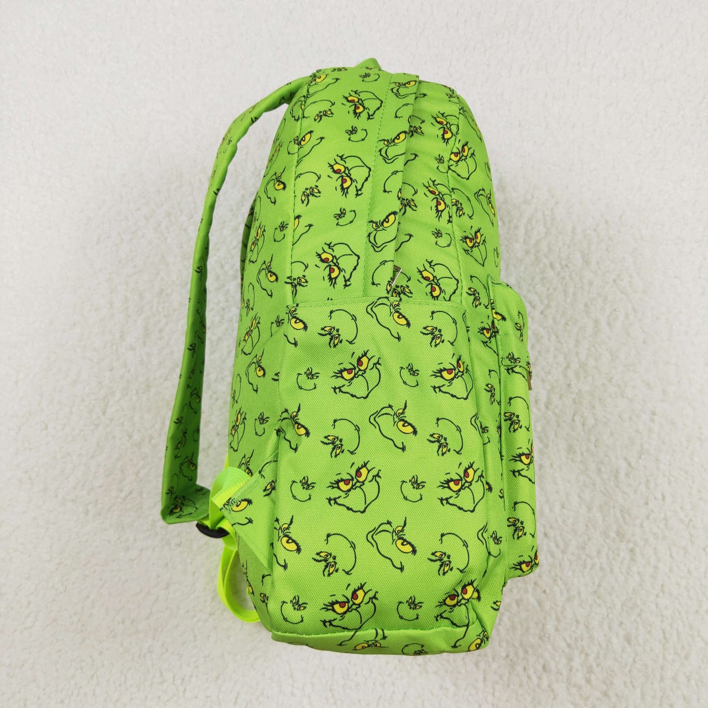 grinchey print backpack for Christmas