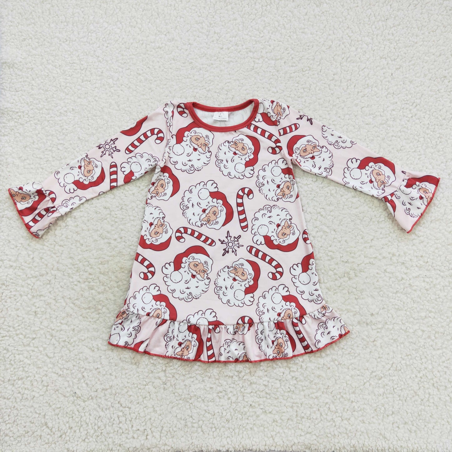 christmas santa shirt dress girls dresses