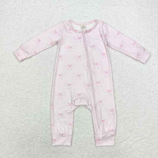 pink coquette zip bamboo sleeper