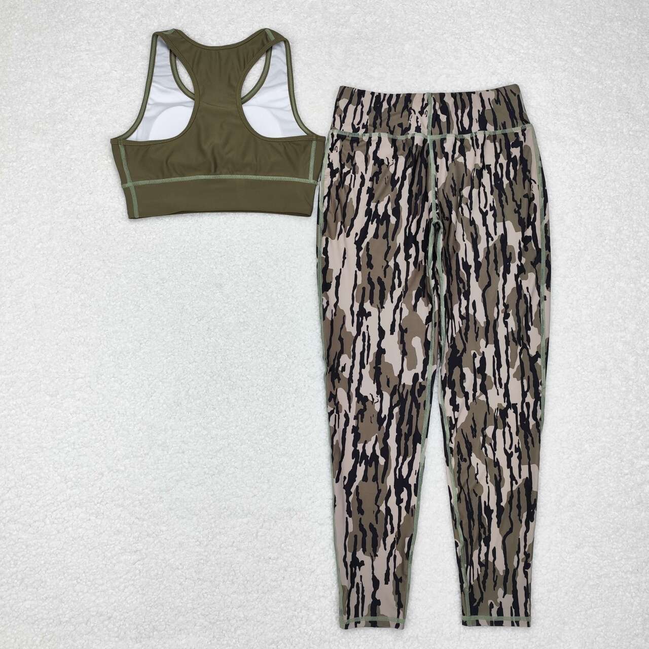 camo 2 pcs adult women yoga clothes gym outfit