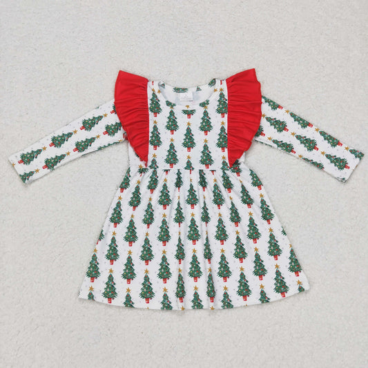 long sleeve christmas tree dress