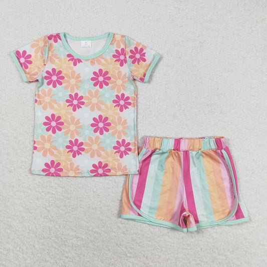 colorful boho retro shortie set