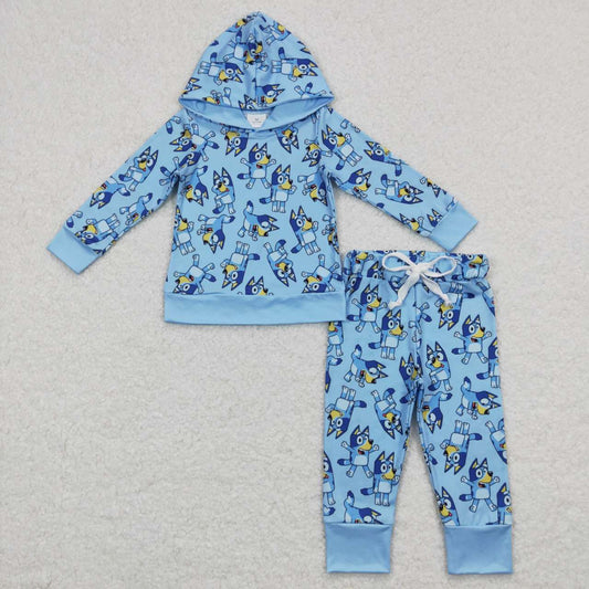 blue bluey hoodie outfit boys clothing