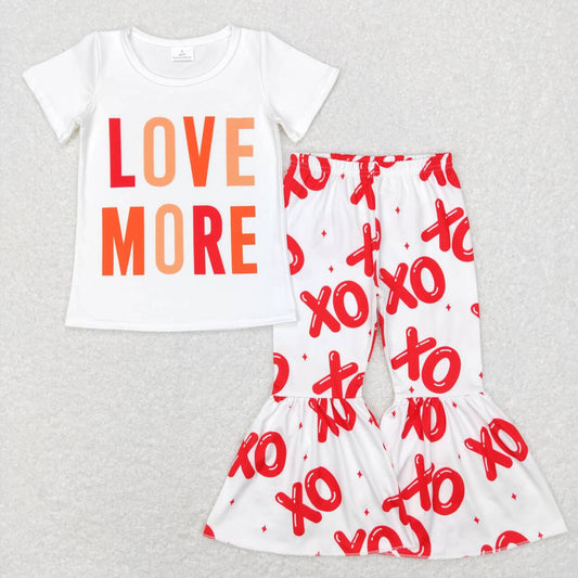 love more xoxo bell bottoms outfit girl valentine clothing