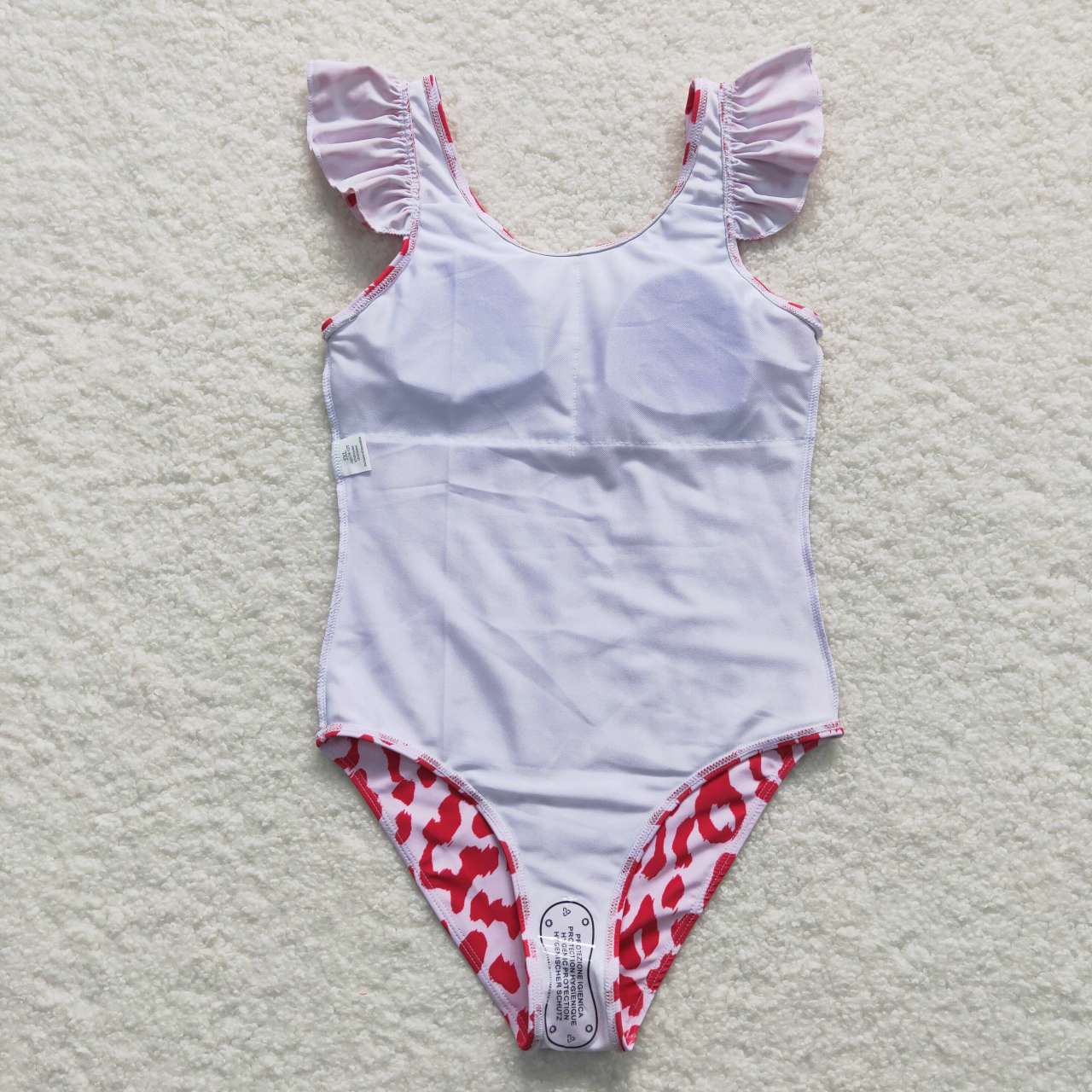 baby girl 1pcs red leopard swismuit