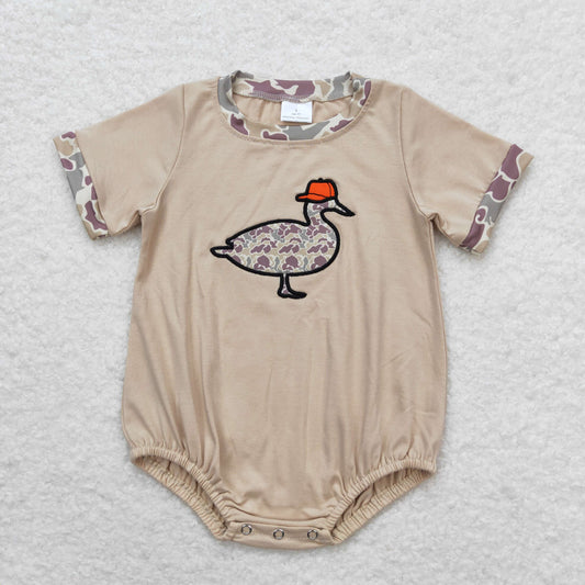 duck embroidery bodysuit summer rompers