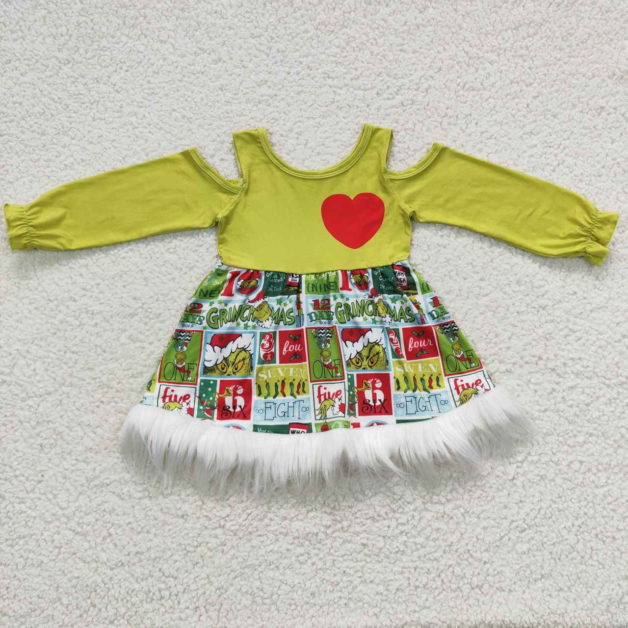 Grinch heart dress