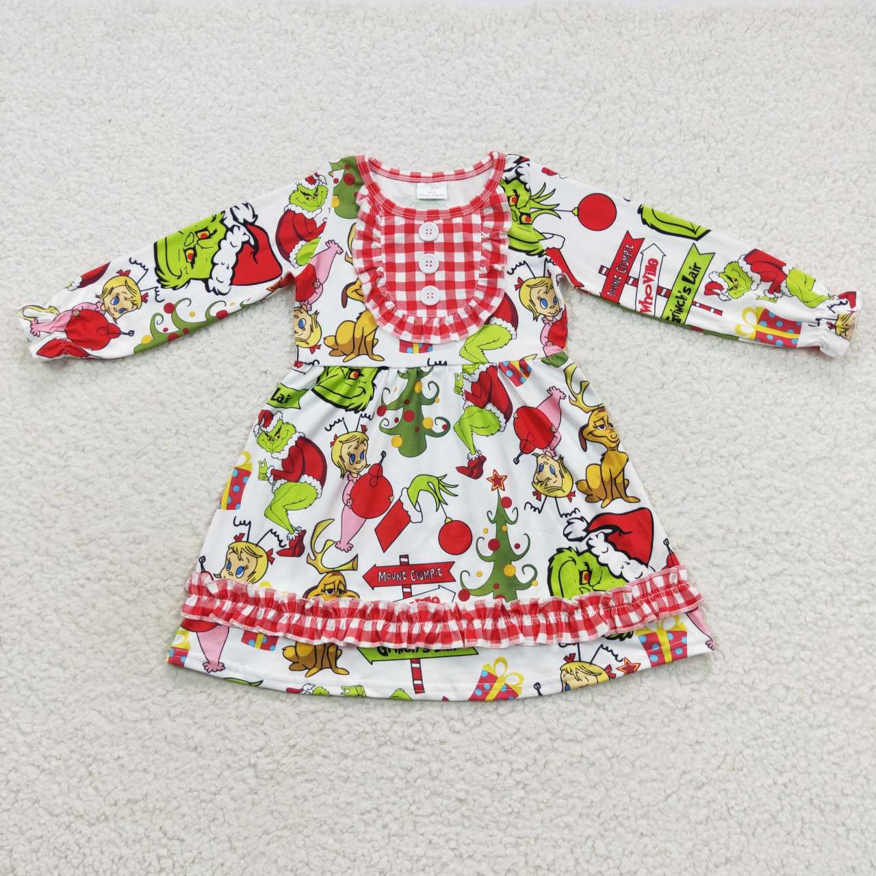 Merry Christmas grinch dress