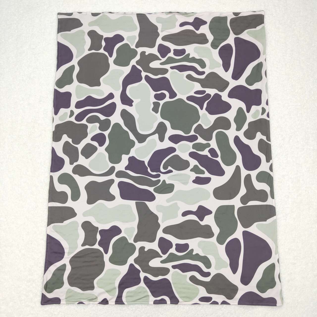 kids camo print minky blanket