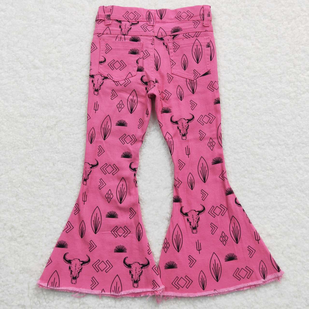 western kids clothing pink belle denim pants girl jeans