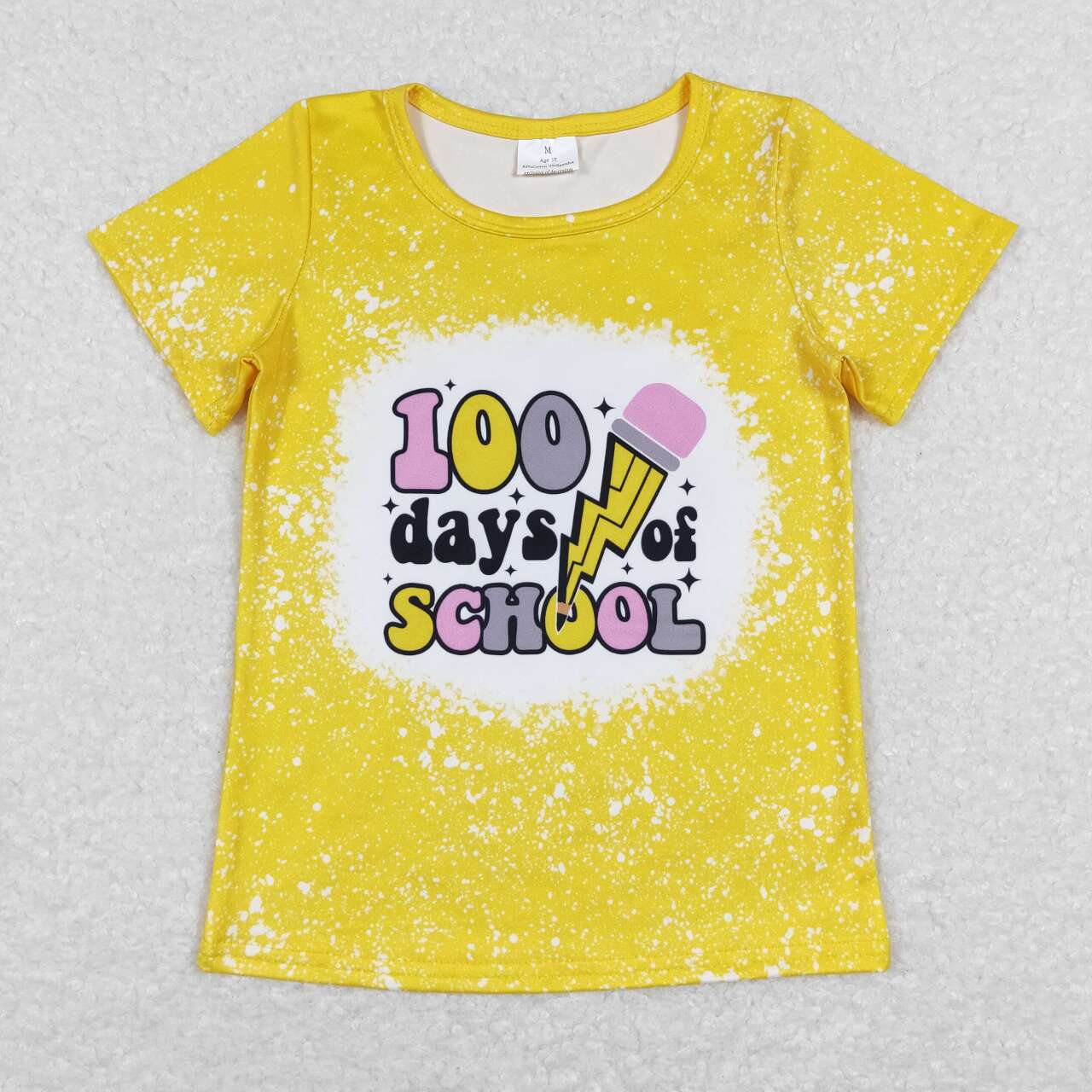 yellow back to school top-100 days of school
