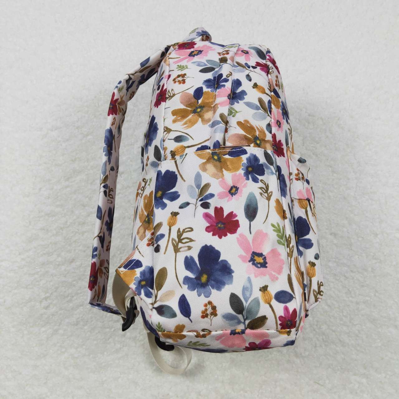 watercolor flower print backpack