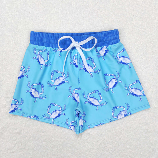 child boy blue crab trunk summer clothing