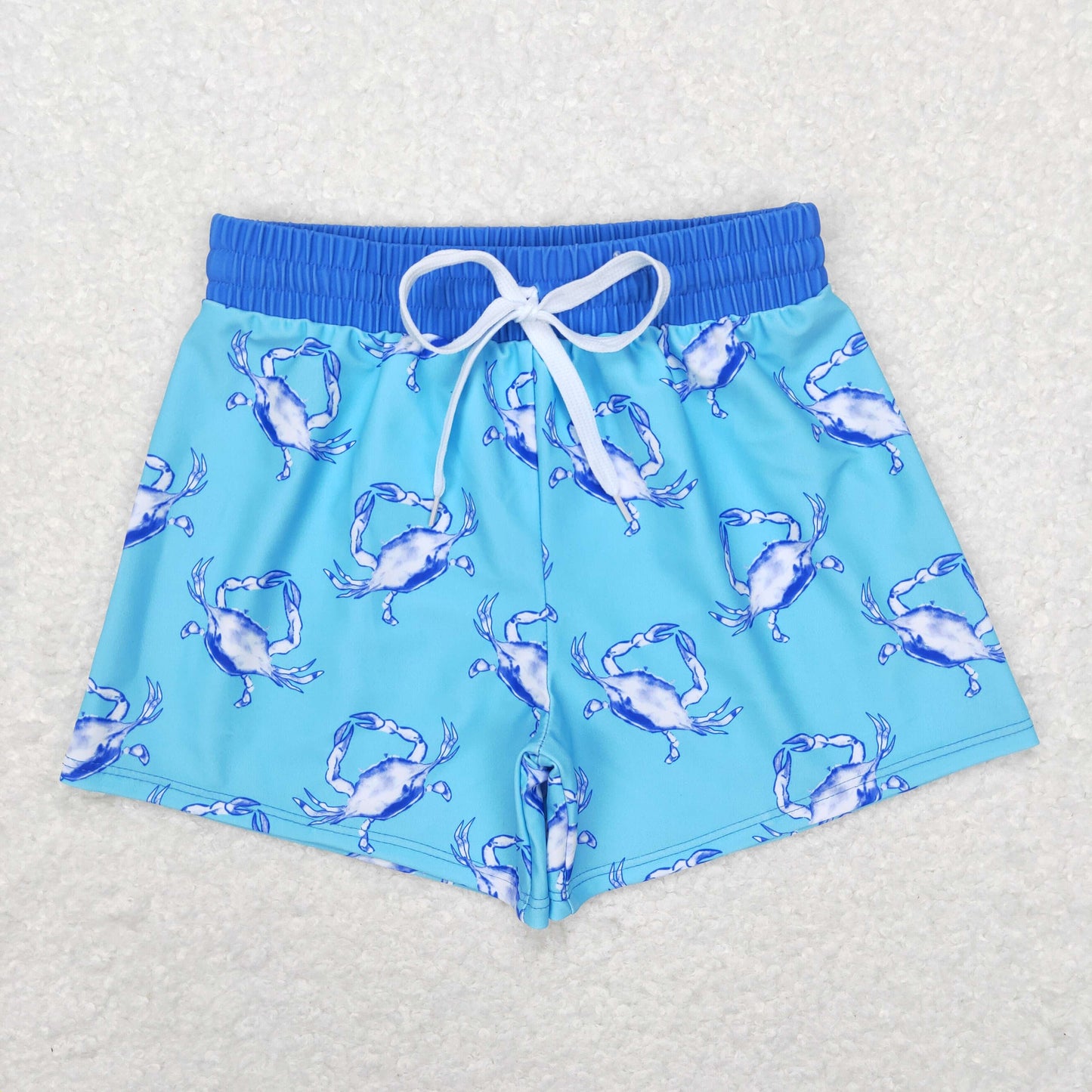 child boy blue crab trunk summer clothing