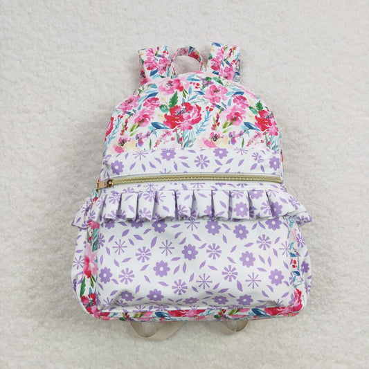 floral kids backpack school bag