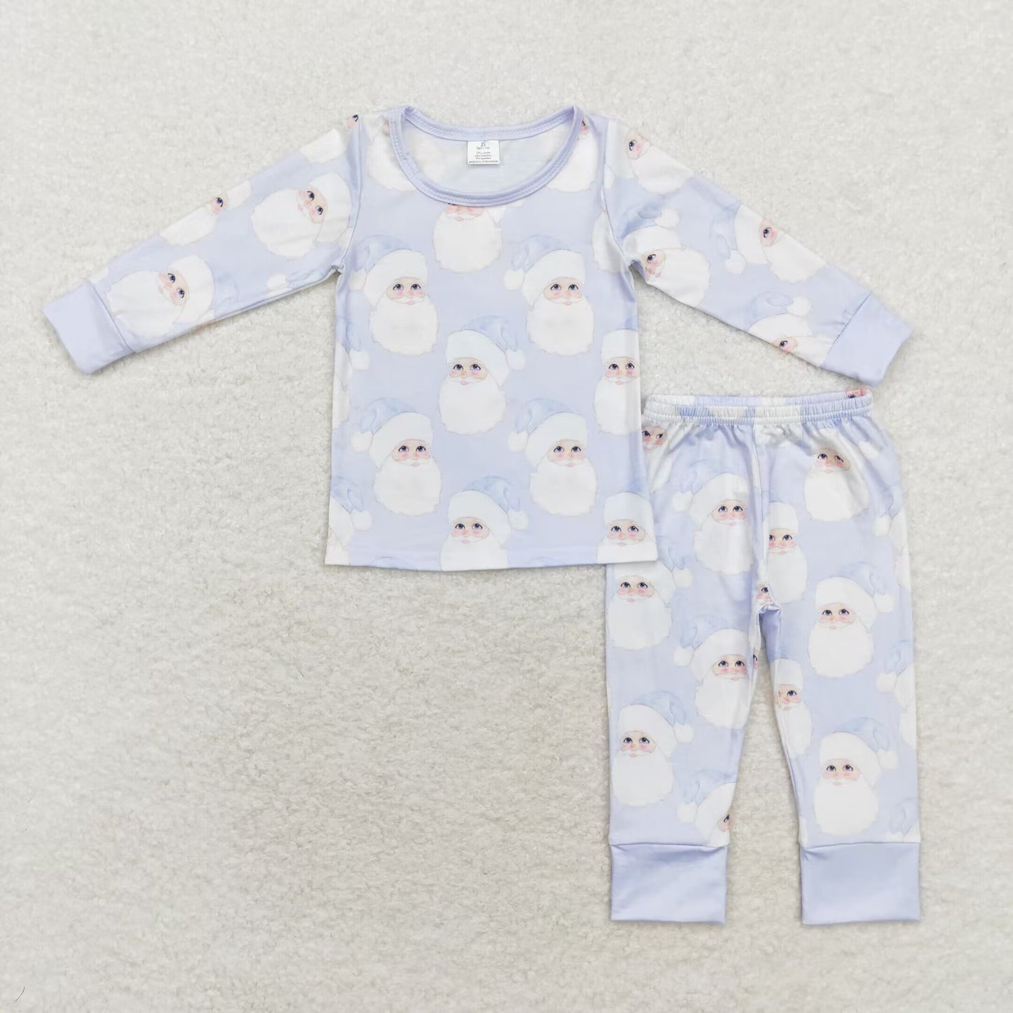 cute santa bamboo loungewear set boy