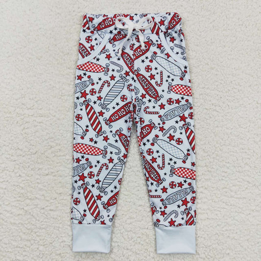 christmas hohoho merry vibes skate little boy jogger pants