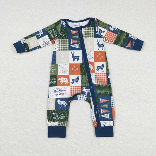 adventure baby boy zip sleeper
