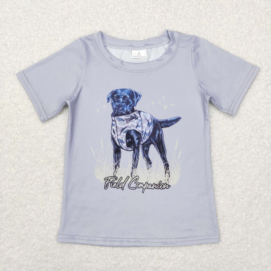 field companion dog print boys t-shirt