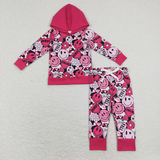 hoy pink howdy cowgirl valentine's day hoodie outfit