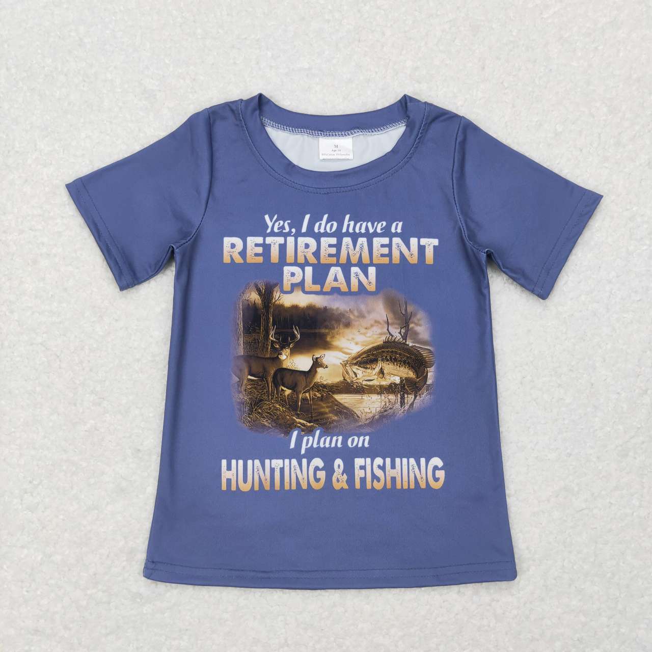 hunting and fishing boys t shirt