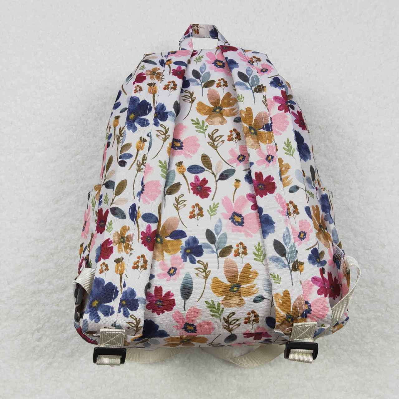 watercolor flower print backpack