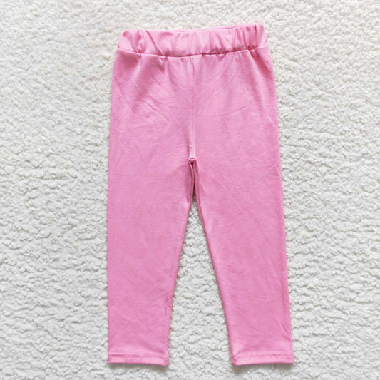 cotton solid pink legging bottom