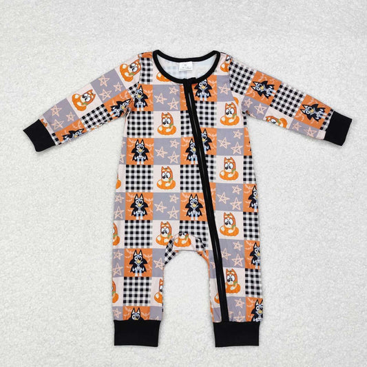 spooky blu*y baby halloween zip sleeper