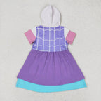 girl halloween hoodie dress spider web