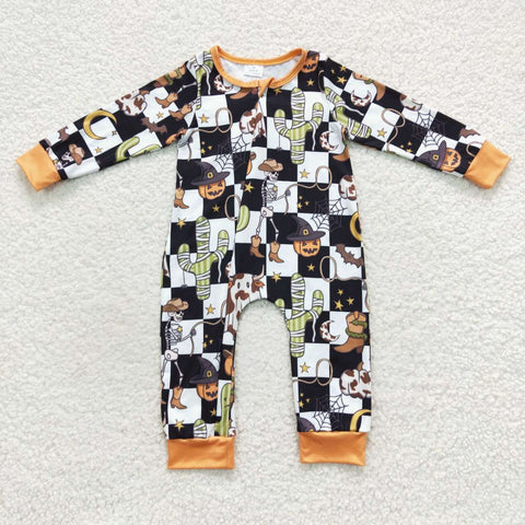Halloweenise infant boy zip sleeper