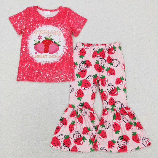 feeling berry good strawberry bell bottom clothes