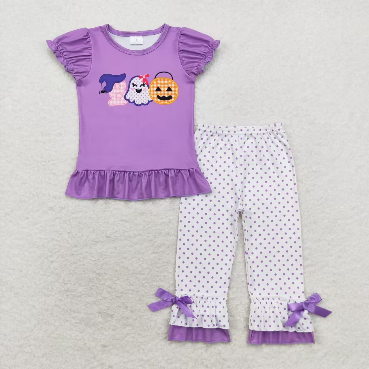 Halloween boo pants outfit girl clothing