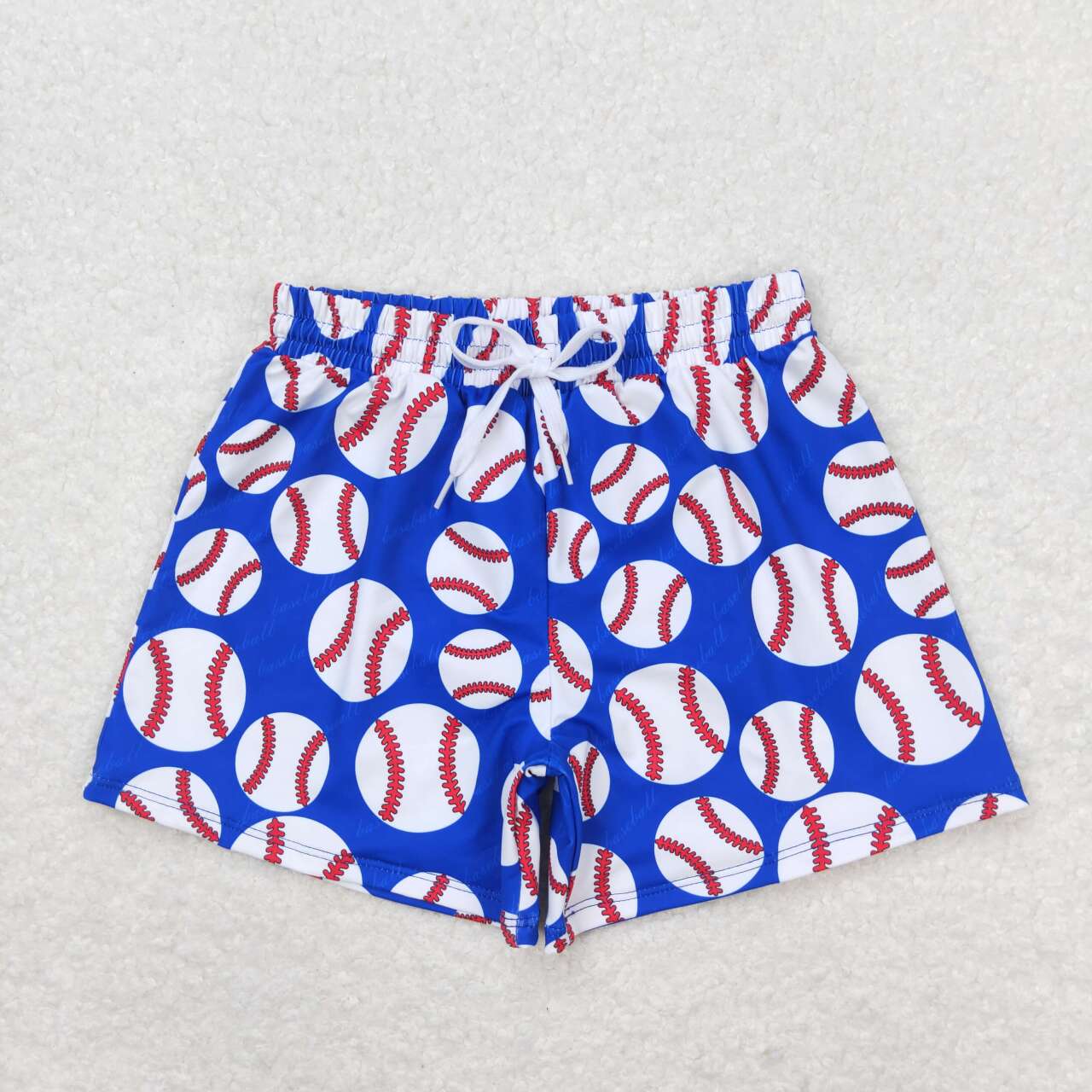 baseball print trunks boy swimsuit