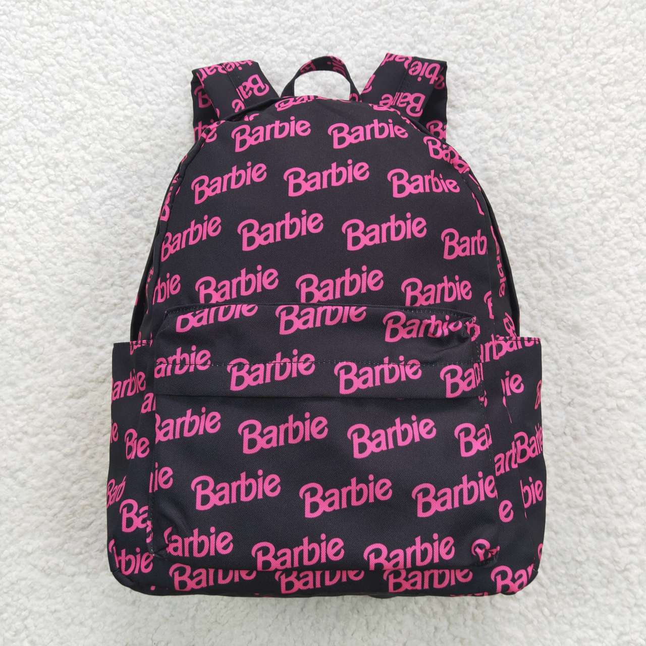 barbie words print kids school backpack bag