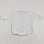 winter long sleeve cotton gray baby romper