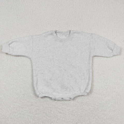 winter long sleeve cotton gray baby romper