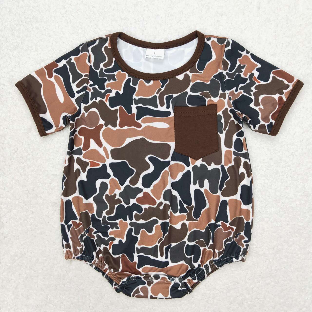 short sleeve camo bubble boy