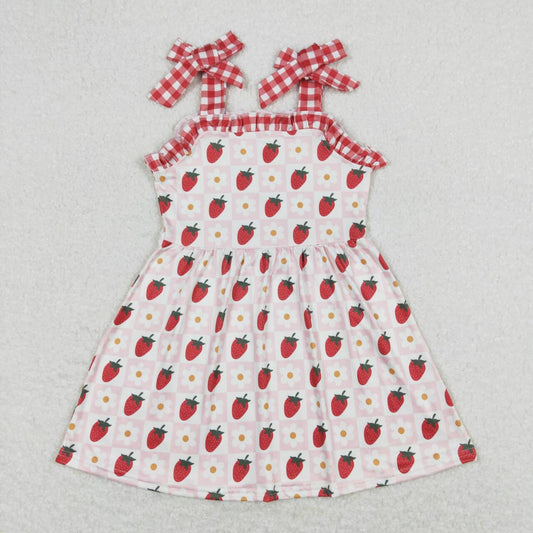strawberry strap dress girl summer dresses