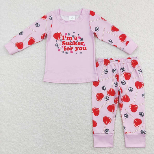 girl pink valentine candy outfit- i am sucker for you