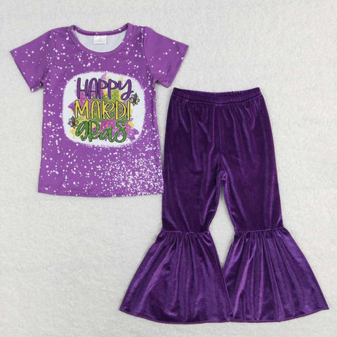 mardi gras purple velvet outfit