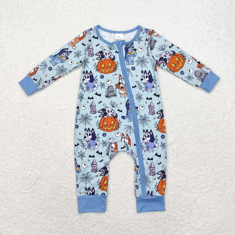 blu*y scary pumpkin baby halloween sleeper
