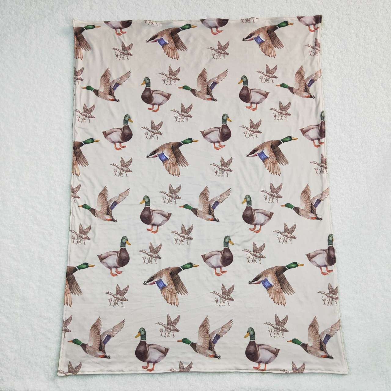 duck print minky blanket