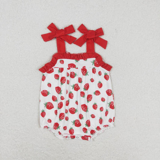 baby girl strap strawberry bubble
