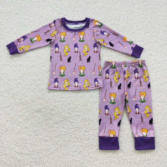 Purple hocus pocus kids boy halloween pajama