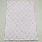 pink bows minky blanket