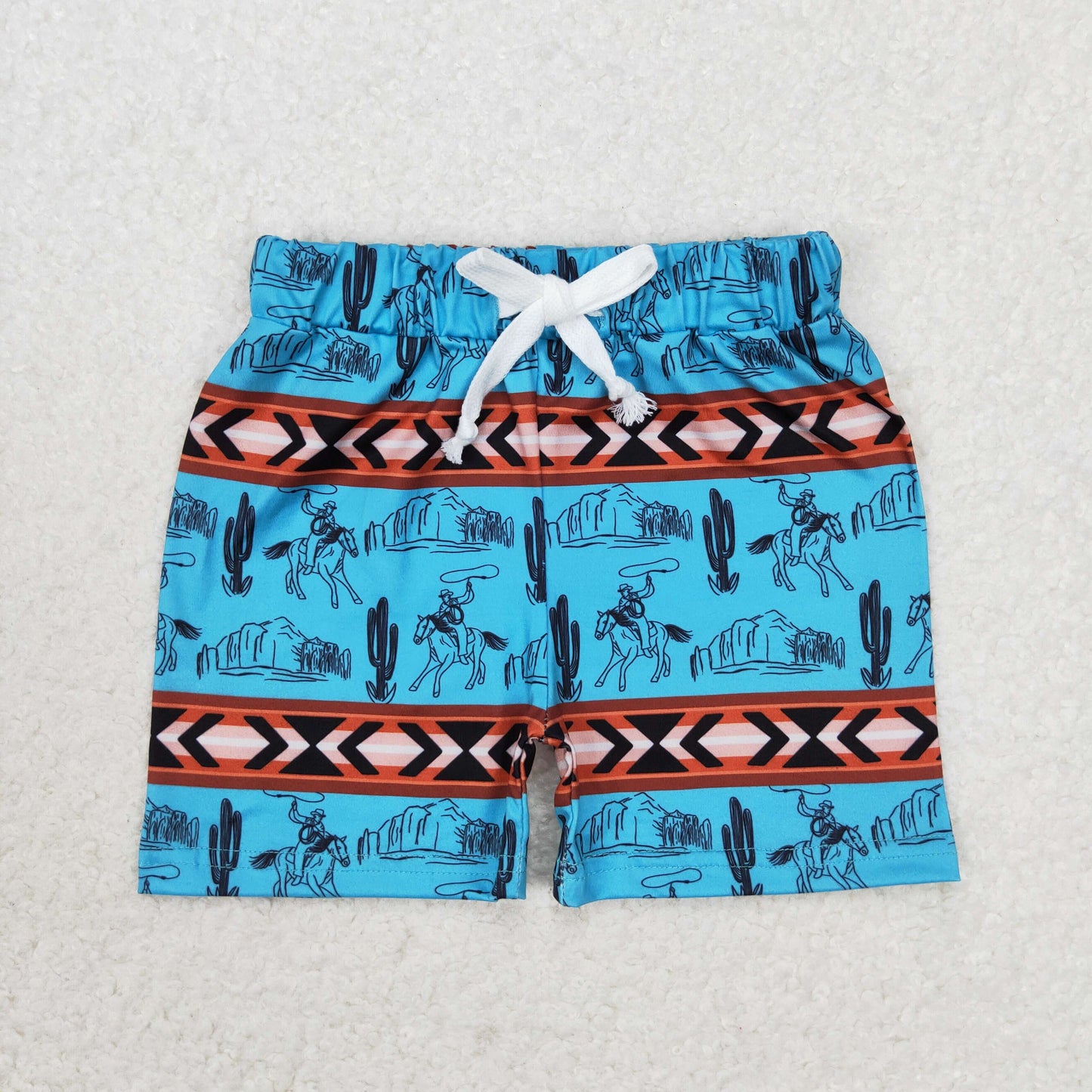 western rodeo boy summer shorts