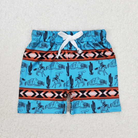 western rodeo boy summer shorts